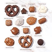 Vista 23 de Cesta de regalo de chocolate para el día del padre, bandeja de arreglo de regalos de comida, caja de aperitivos gourmet, idea de entrega primera