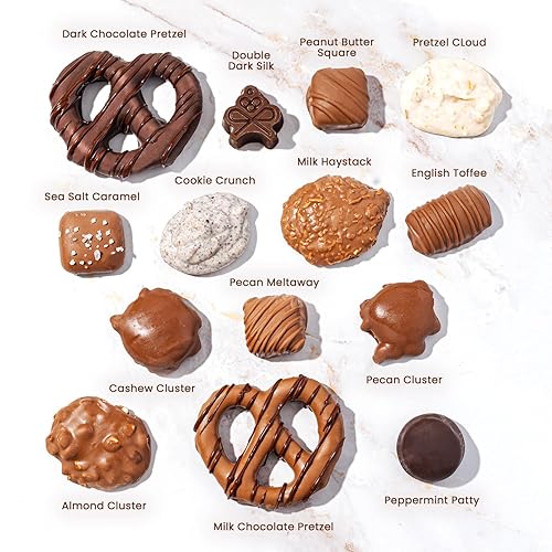 Miniatura 23 de Cesta de regalo de chocolate para el día del padre, bandeja de arreglo de regalos de comida, caja de aperitivos gourmet, idea de entrega primera