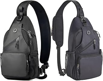 Javolto Crossbody Sling Bag for Men with Adjustable Shoulder Strap Shoulder Backpack Chest Bag Travel Hiking Daypacks