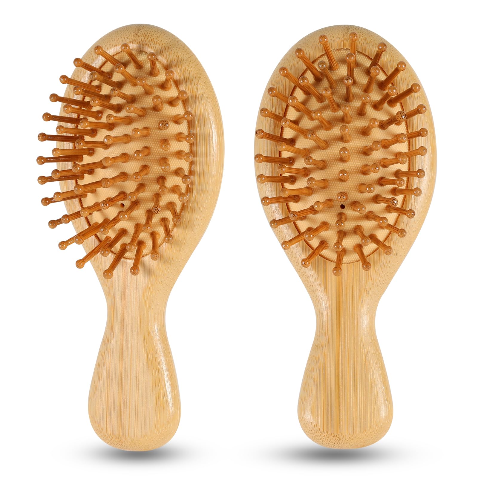 Bamboo Hair Brush Duo – Travel & Home