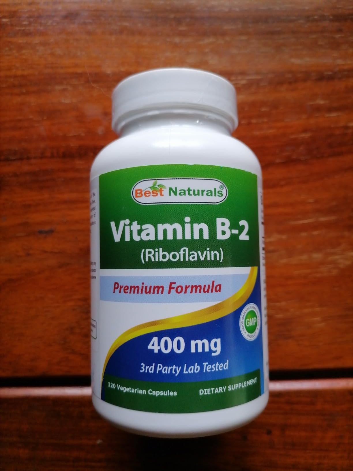 Best Naturals Vitamin B2 (Riboflavin) 400mg Migraine Relief Veggie