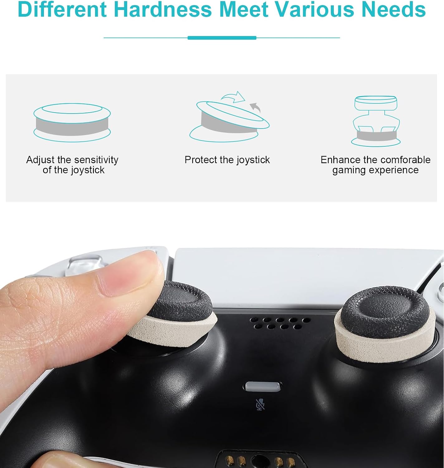 TiMOVO Precision Rings, [12 Pack] Aim Assist Rings Motion Control for PlayStation Portal, PlayStation 5(PS5), Steam Deck, Xbox One, Switch 2, Switch 2 Pro Controller, 2 Different Strengths