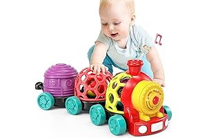 Soft Baby Rattle 6 to 12 Months Developmental Toy Train
