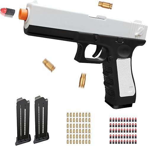 Miniatura 7 de Pistola de juguete de bala suave  Blaster con expulsión de conchas  Caja de regalo resistente e ideal para regalo de cumpleaños de Navidad, para
