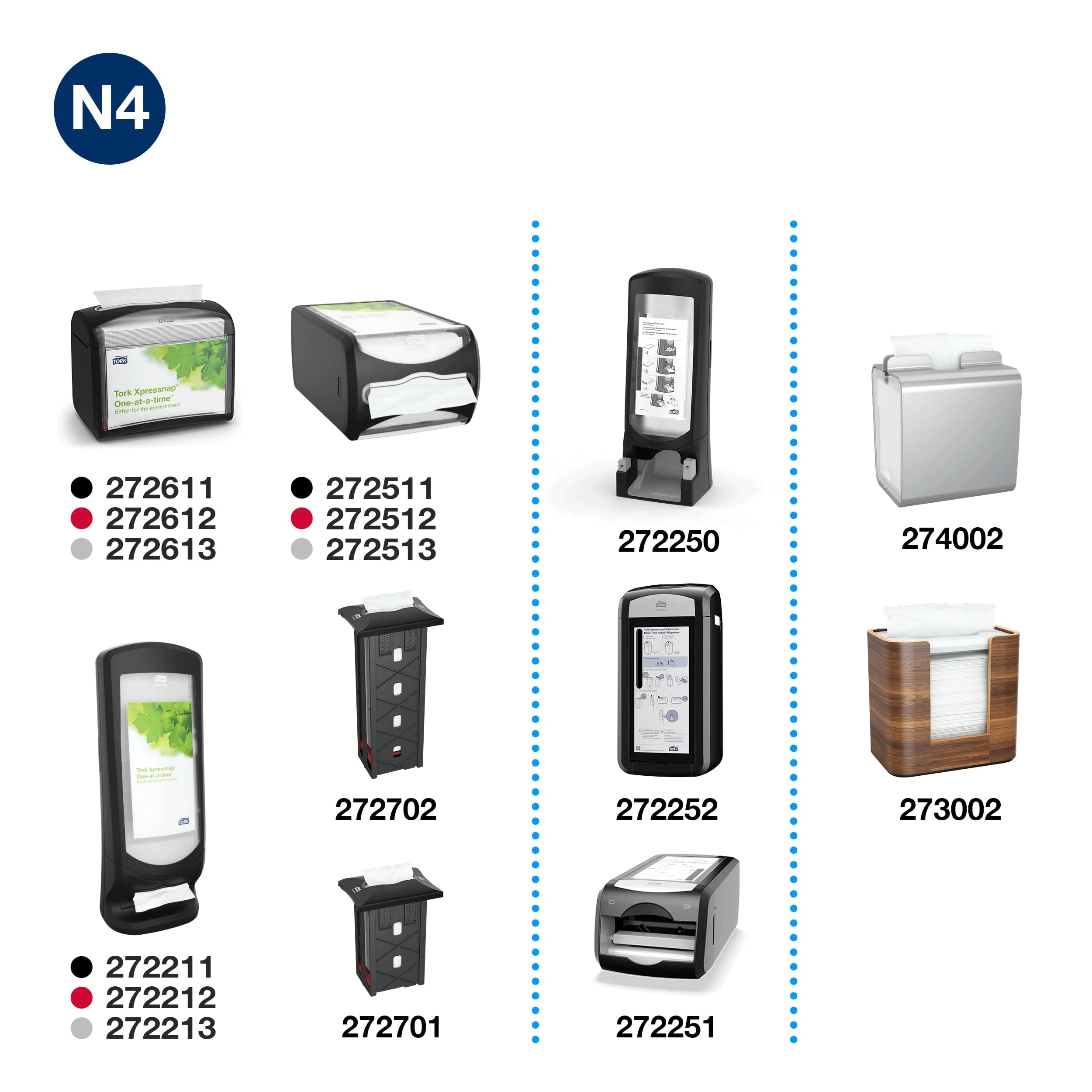 Tork Xpressnap Extra Soft Natural Napkin per Dispenser N4, Premium, piegato 1/2, 2 veli, 21 cm x 17 cm, 8 x 1000 pezzi, 12880