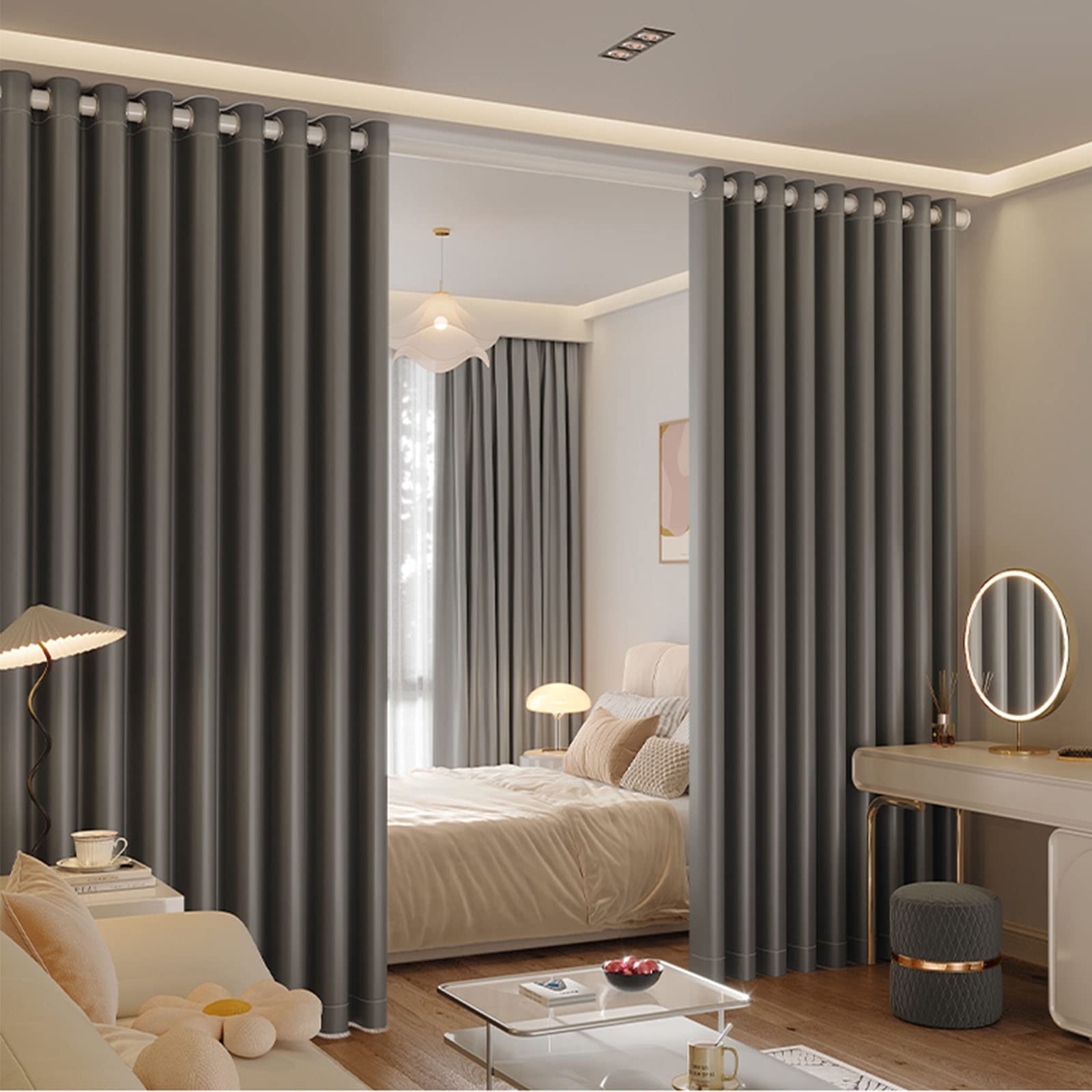 Amazon｜部屋の間仕切り カーテン 目隠しカーテン パーティション