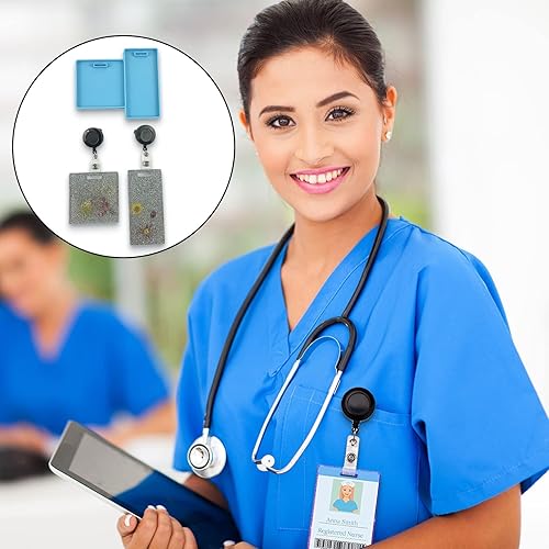 Miniatura 5 de AEGYPIUS Badge Buddy Mold, 1 juego de moldes cuadrados de 3.15 pulgadas y 4.6 x 2.3 pulgadas rectangulares para resina epoxi, moldes de carrete de