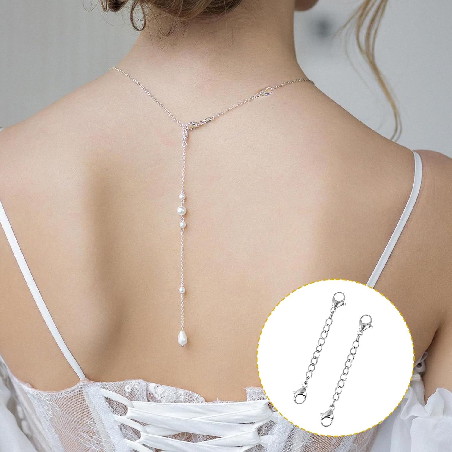 16Pcs Necklace Extenders for Women Necklace Extension Connector Lobster Claw Jewelry Chain Stainless Steel Chain Extenders Assorted Sizes Colors for Necklaces, Bracelet and Anklet Jewelry Making - Image 5