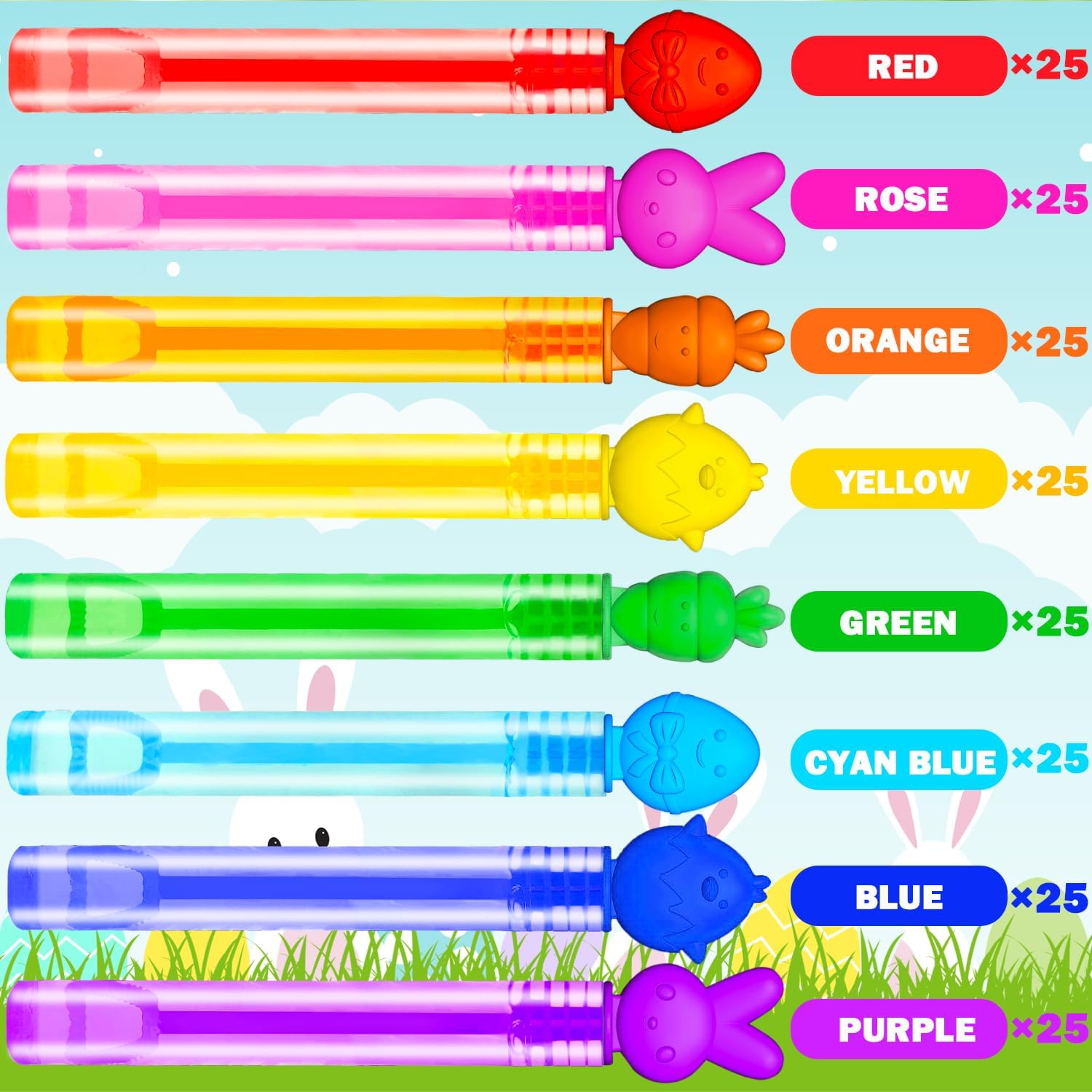 200 Pack Easter Classroom Gifts Prize for Kids Bulk, Mini Bubble Easter Basket Goody Bags Stuffers Fillers for Toddler, Non Candy Party Favor Supplies for Boys Girls, Small Bunny Egg Toys Treat Stuff