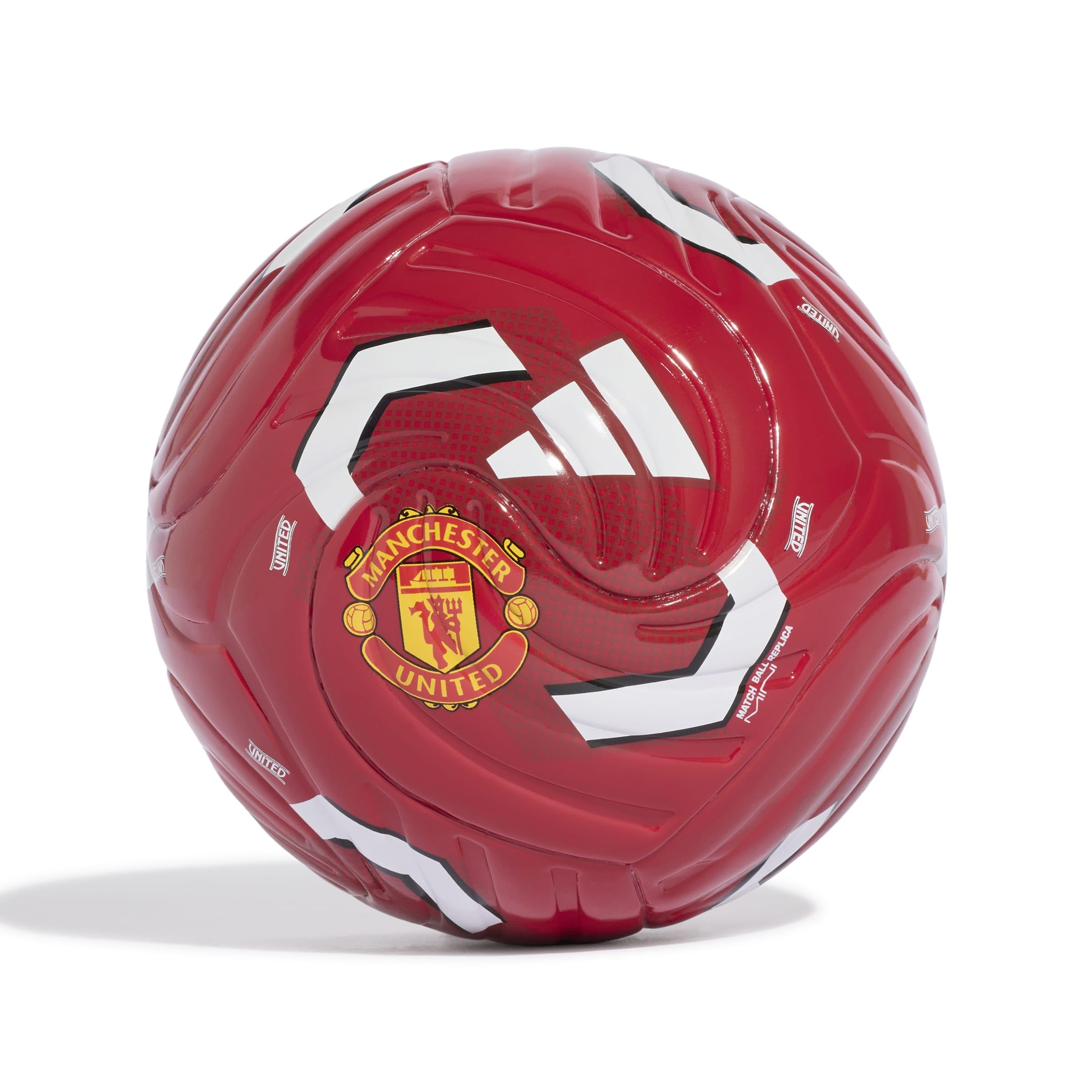 adidas Unisex Manchester United Home Mini Recreation Ball, mufc red/white, 1