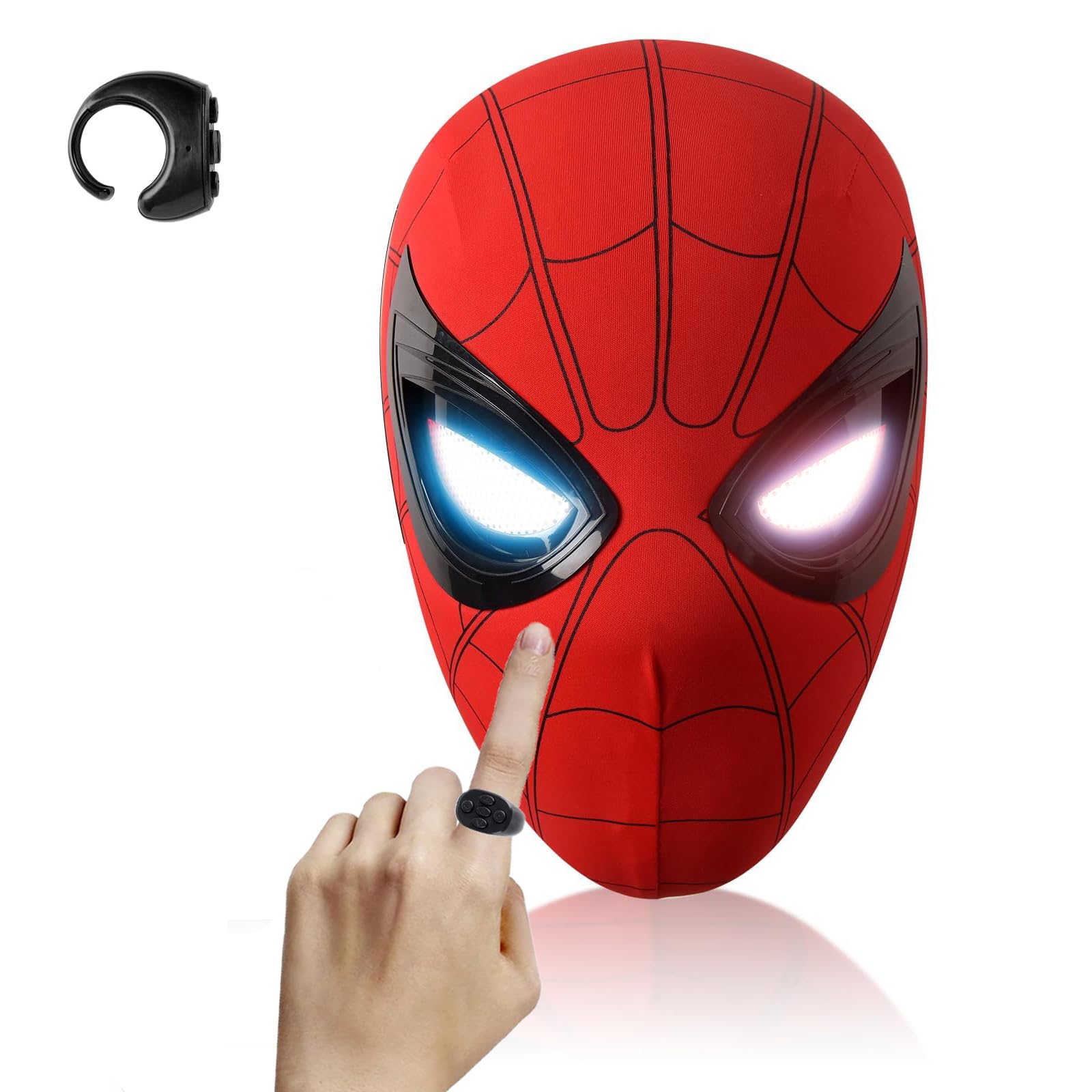 Photo 1 of AUGMAXI Spider Superhero Dynamic Mask with Remote LED Lights
