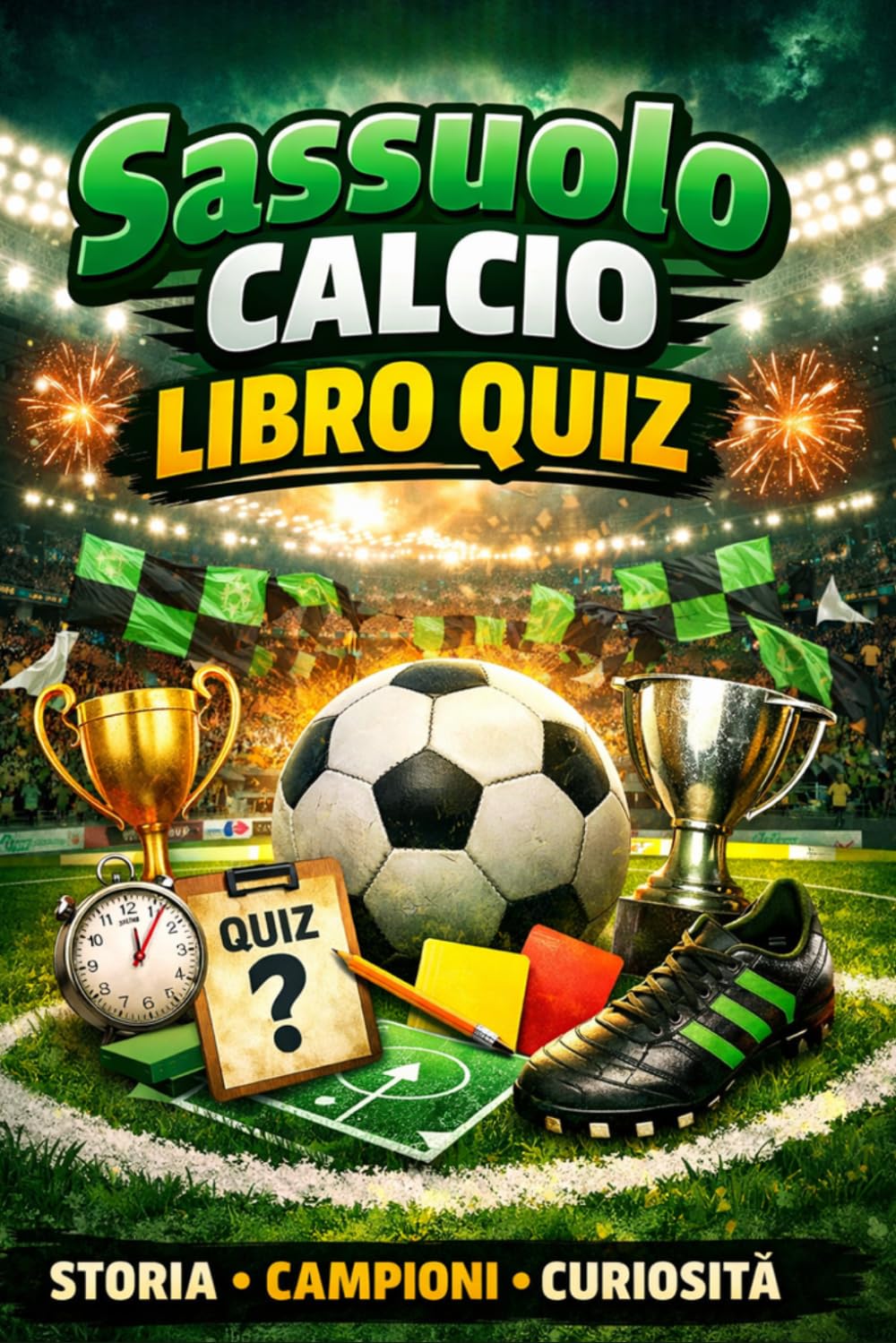 Sassuolo Calcio Libro Quiz: 550 Domande a risposta multipla sulla Storia, Giocatori, Record, Statistiche e Curiosità – Dai Campionati Minori alla ... e Veri Esperti Neroverdi – con Soluzioni