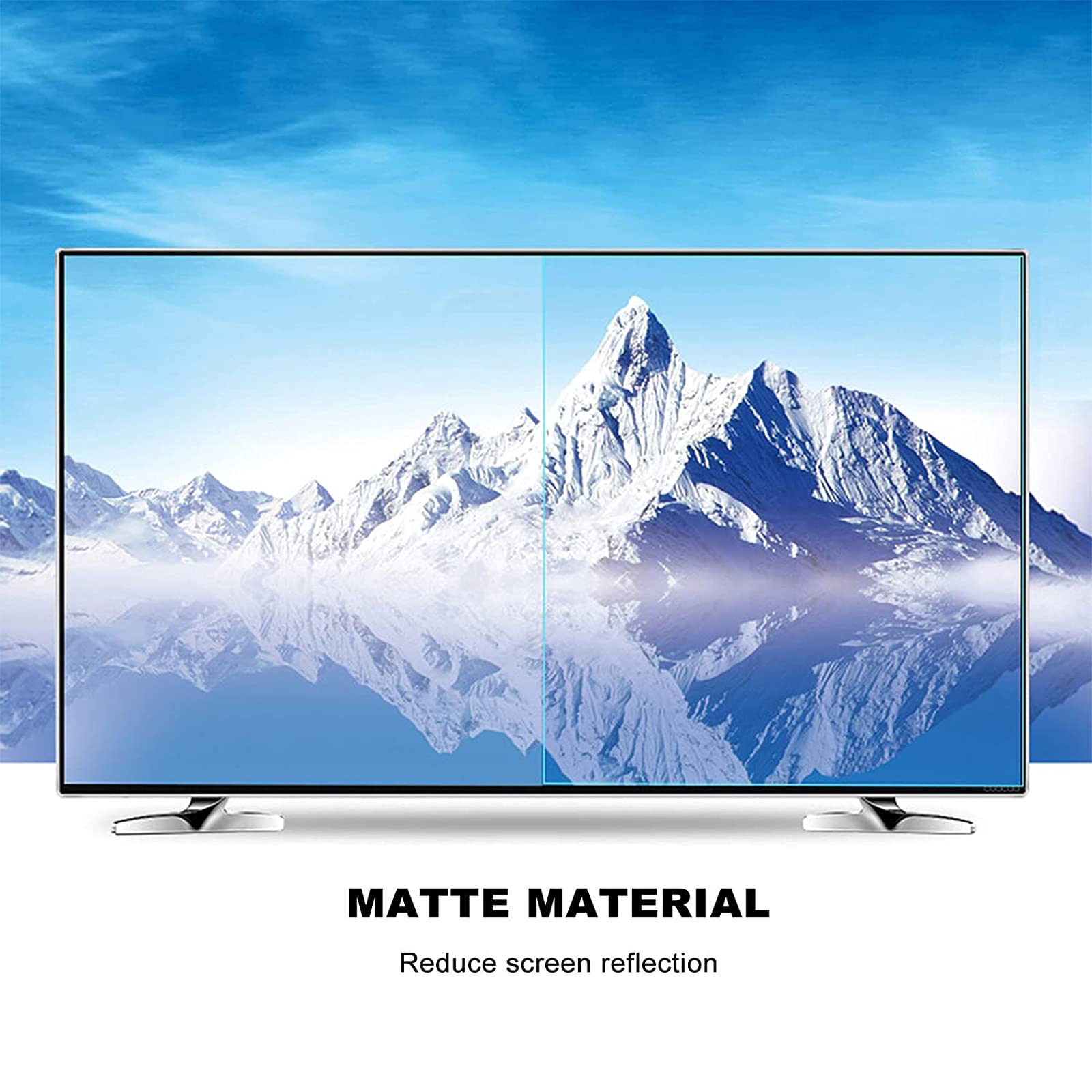 Folia ochronna na ekran telewizora 32-75 cali, folia antyodblaskowa blokująca ekran do monitora komputera PC TV - 40 cali 875 * 483 mm, 40 cali 875 * 483 mm, 40，40 inch 875 * 483mm