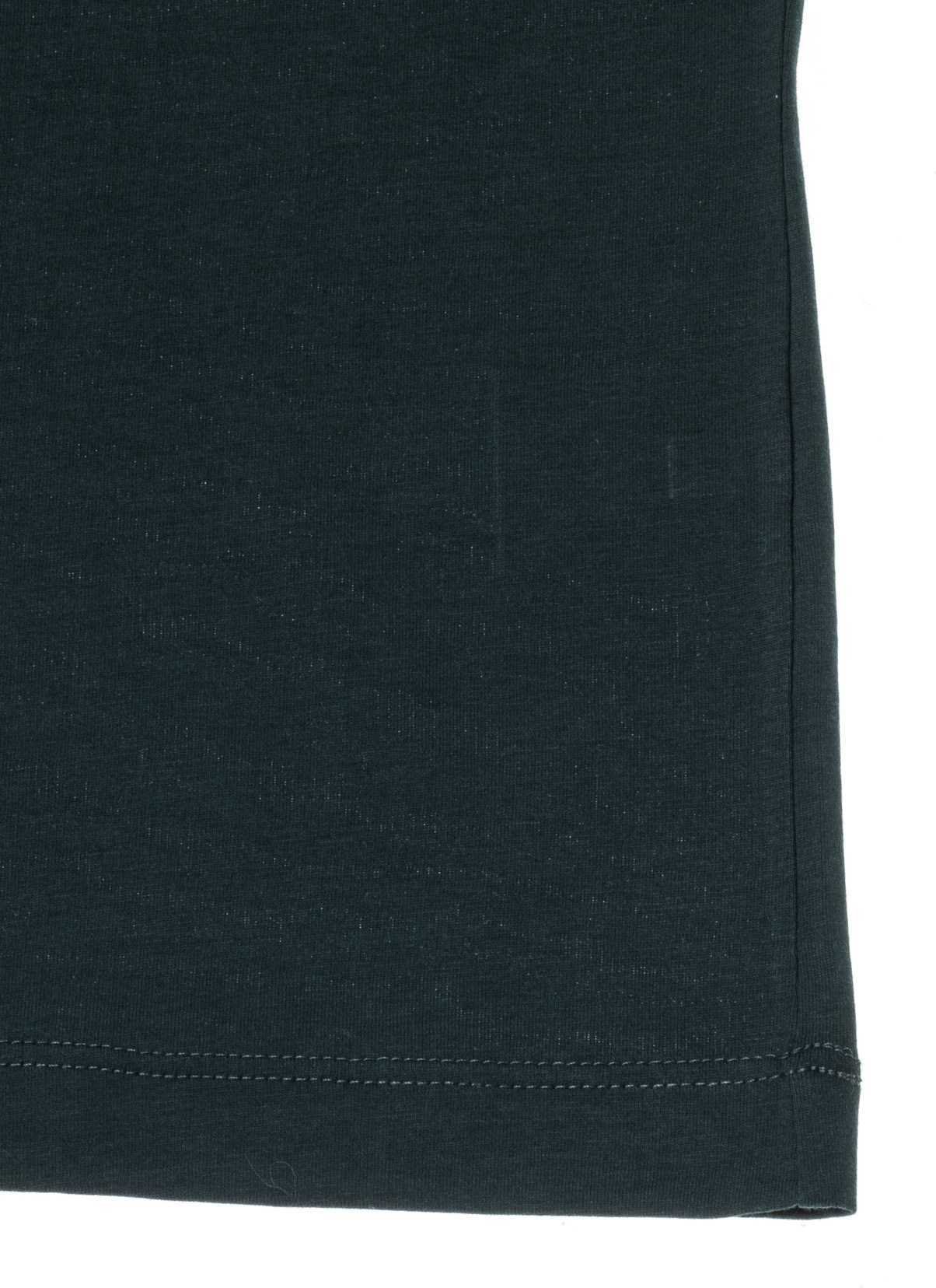 Męska koszulka z logo, logo, naszywka, T-shirt, kolor:, ciemnozielony, 52