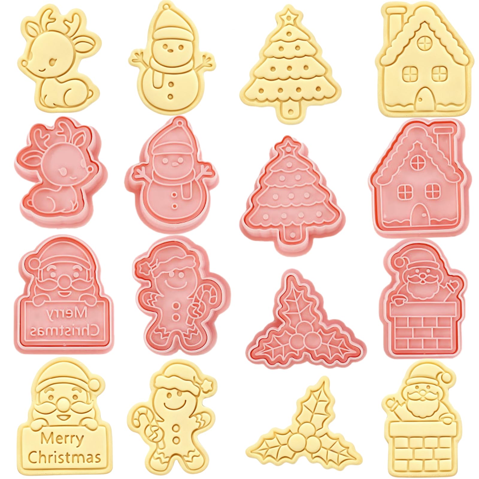 8Pcs Christmas Cookie Cutters Set