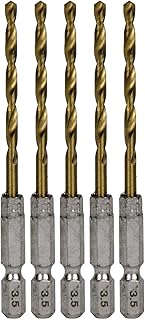 SK11(エスケー11) 六角軸Tin鉄ドリル 普通 5本組 3.5mm