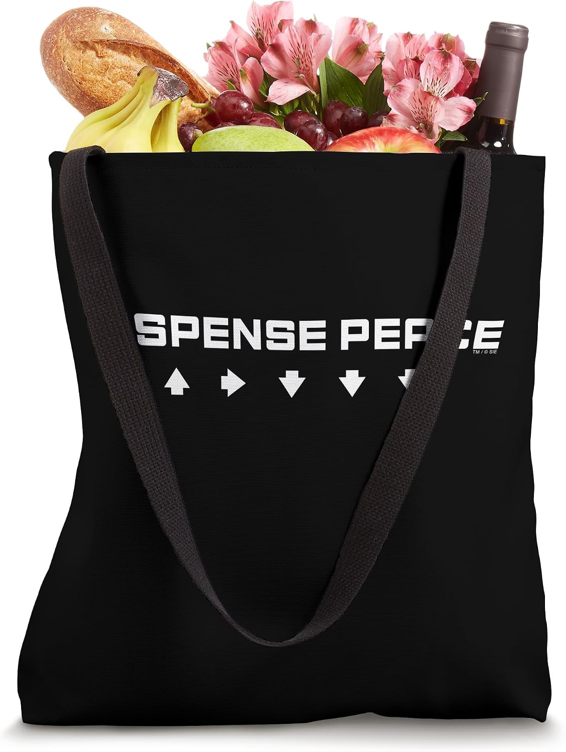Helldivers 2 PlayStation Video Game Dispense Peace Bomb Tote Bag