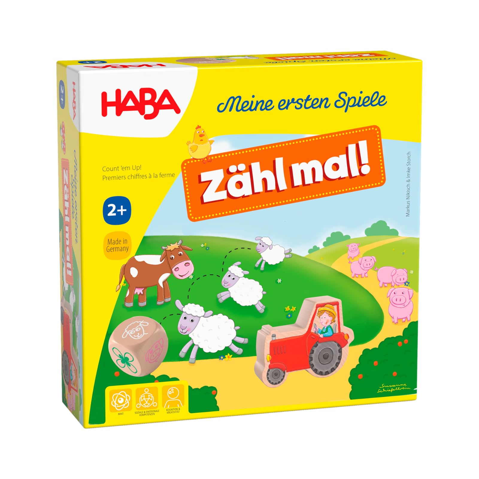 HABA 305878 – My Very First Games – Count' em up! An Animal Themed Numbers Game for Ages 2+ and Up, English Instructions (Made in Germany)