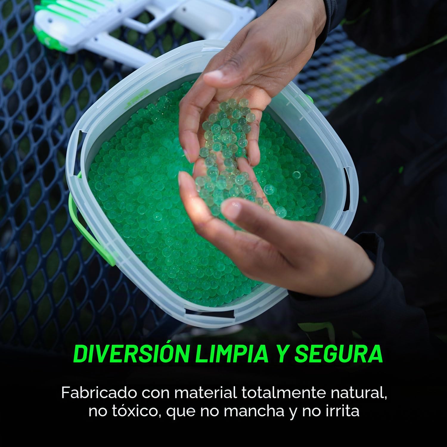 Gel Blaster 50,000 Gellets Recarga de Munición - Morado, Fabricado para Gel Blasters - Bolas de Gel no tóxicas a Base de Agua - Hecho específicamente para Gel Blaster, para Mayores de 14 años