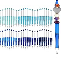 Vista 1 de Kosiz 60 unidades de bolígrafos de plástico con cuentas, bolígrafos de bola con tinta negra para niños, estudiantes, regalos, suministros de oficina