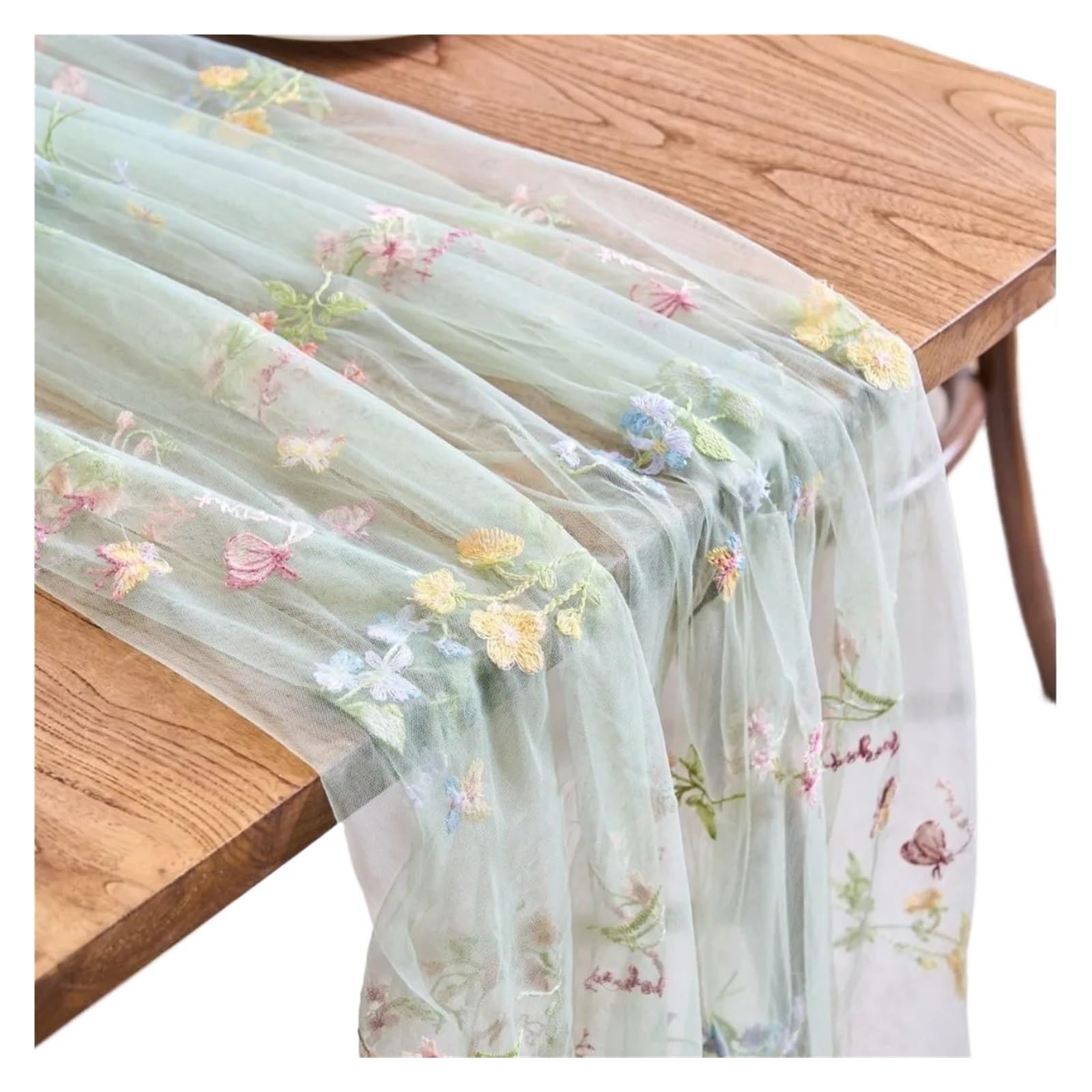 floral tablecloth Colorful Embroidered Lace Table Runner
