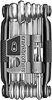 Crankbrothers M19 Multi-Tool Matte Black - 19-Function Bike Repair Tool with Chain Breaker, Hex Wrenches for MTB Trails