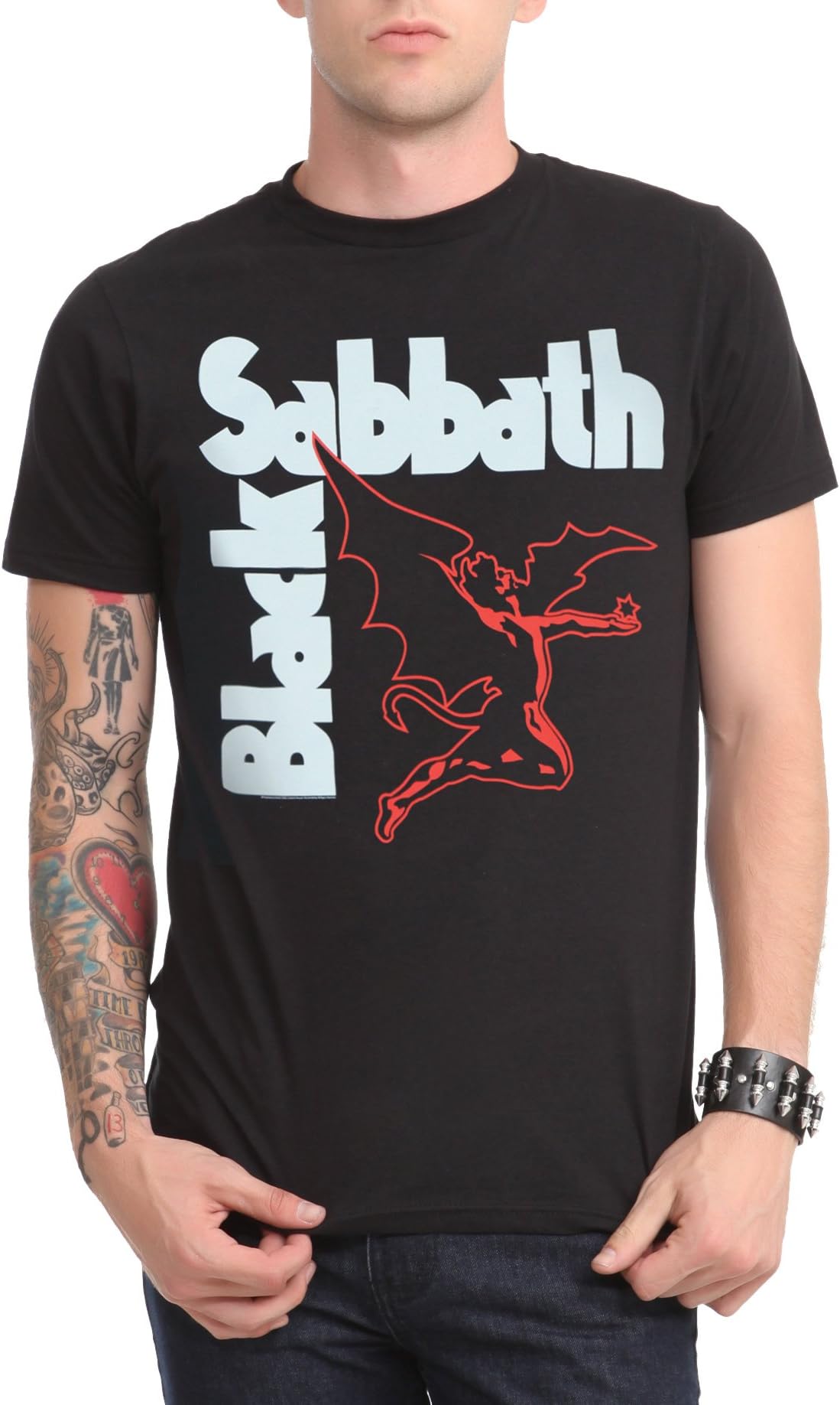 BRAVADOMen's Black Sabbath Creature T- Shirt, Black