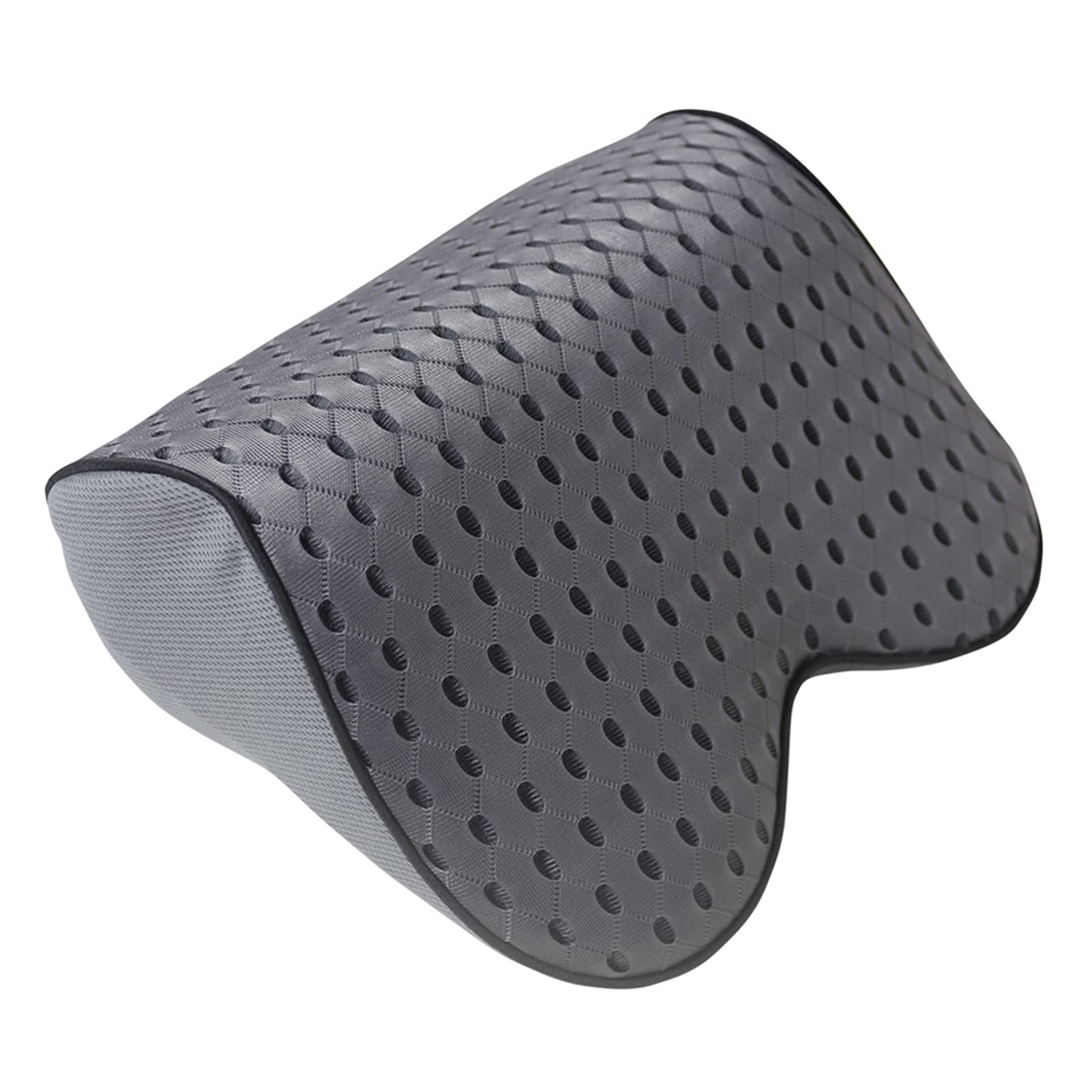 Vernacular Memory Cotton Foam Car Auto Headrest Neck Rest Seat Support Fit For Head Pillow Travel Support Cushion Fabric Soft (Color : L2W-Dark-Grey)