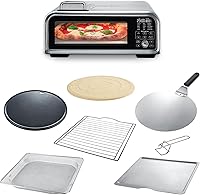 Vista 2 de Kitchen Elite 15 in 1 Digital Toaster Oven Air Fryer Combo with Touch Panel and 12 Inch Pizza Capacity, Stainless Steel, Silver