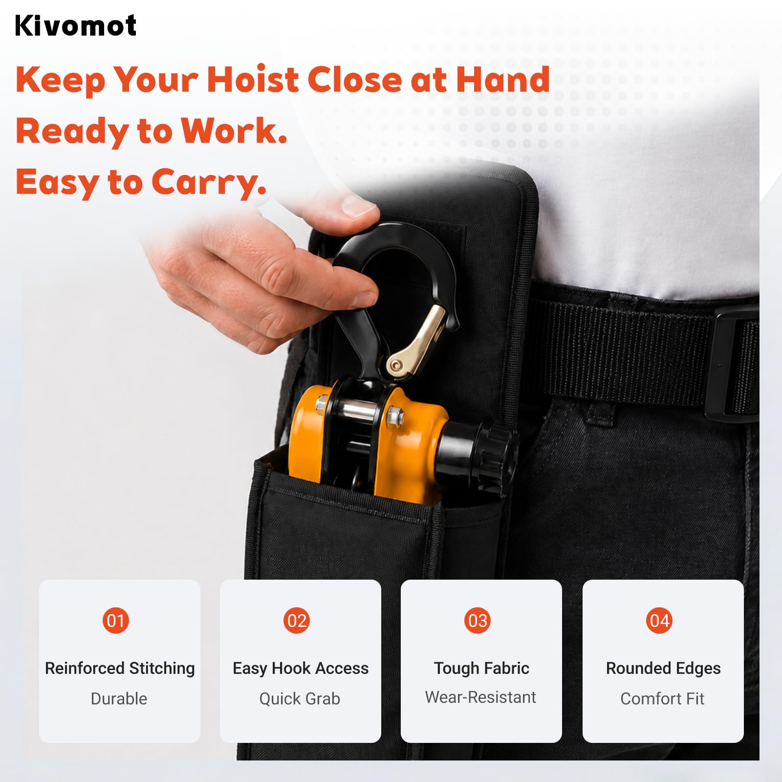 Lever Chain Hoist - 550 lb Lift, 10ft -4