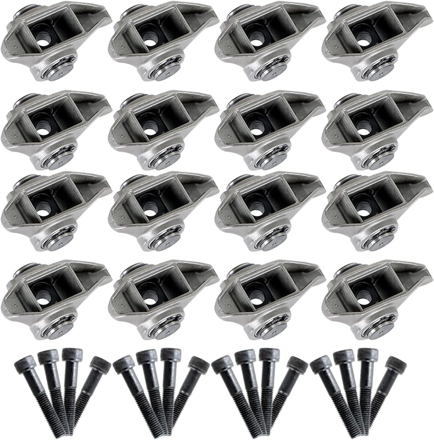 labwork 16Pcs Rocker Arms with Trunion and Bolts Kit