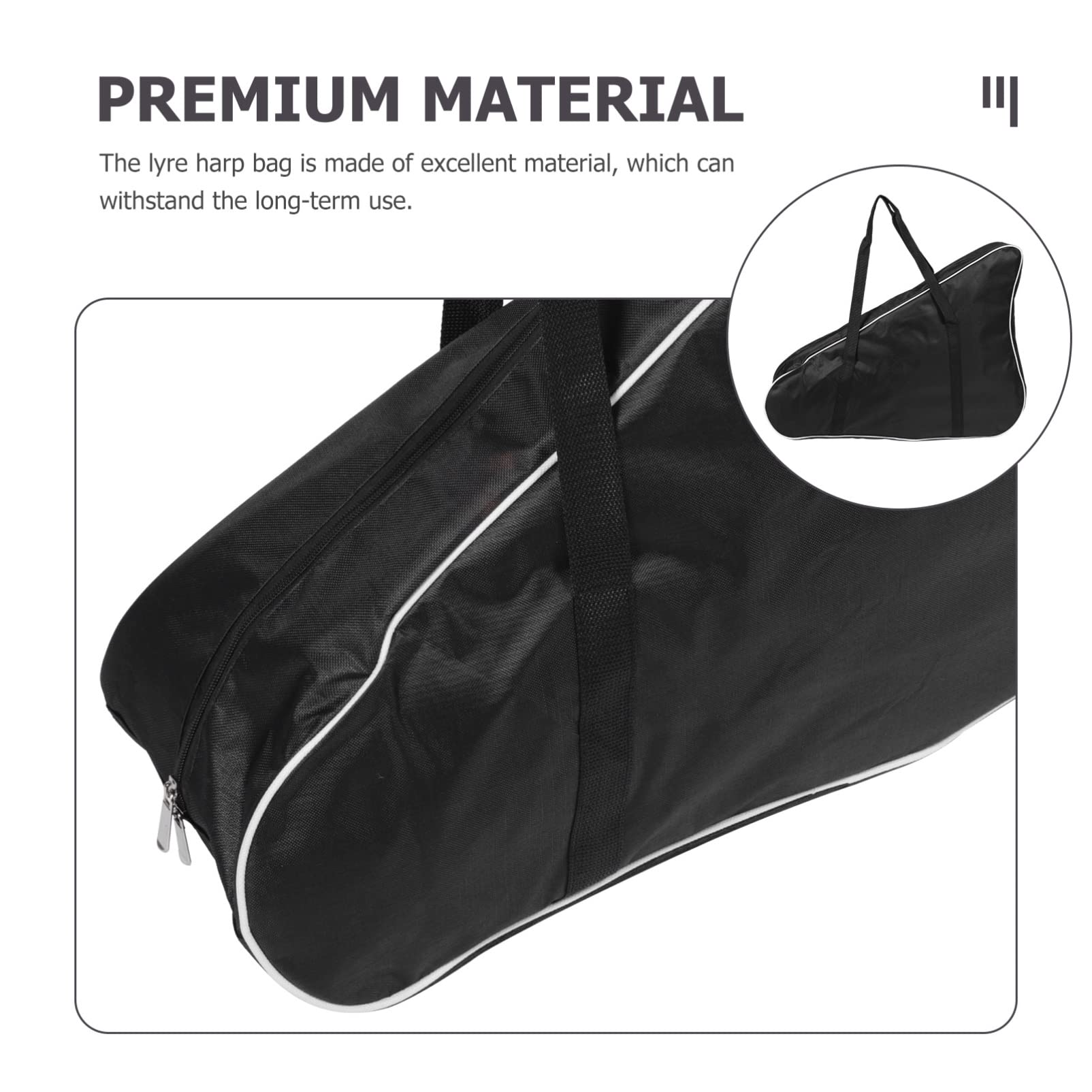 Universal Thicken Padded Lyre Harp Storage Bag - EVA Case for 19 String Harps - Image 7