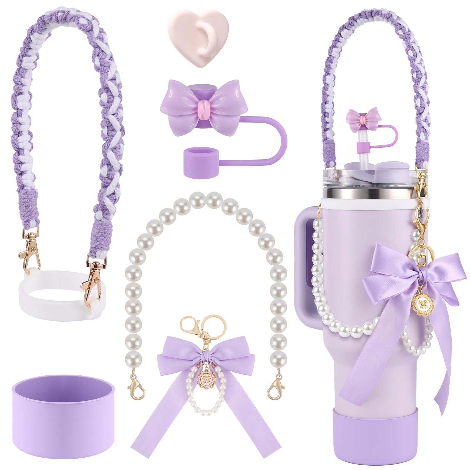 Locker.Ink | Get Ready for the Holidays with These 28 Stanley Cup Apparel Picks Heelay Stanley Cup Accessories Set (Lavender)