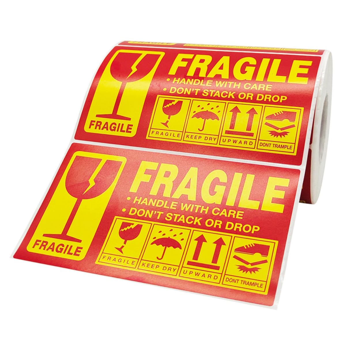 Gatuida Etichette Adesive di Avvertenza Fragile Etichette per Imballaggio e Spedizione Adesivi per Trasloco e Bagagli Adesivi per Superfici Multiple