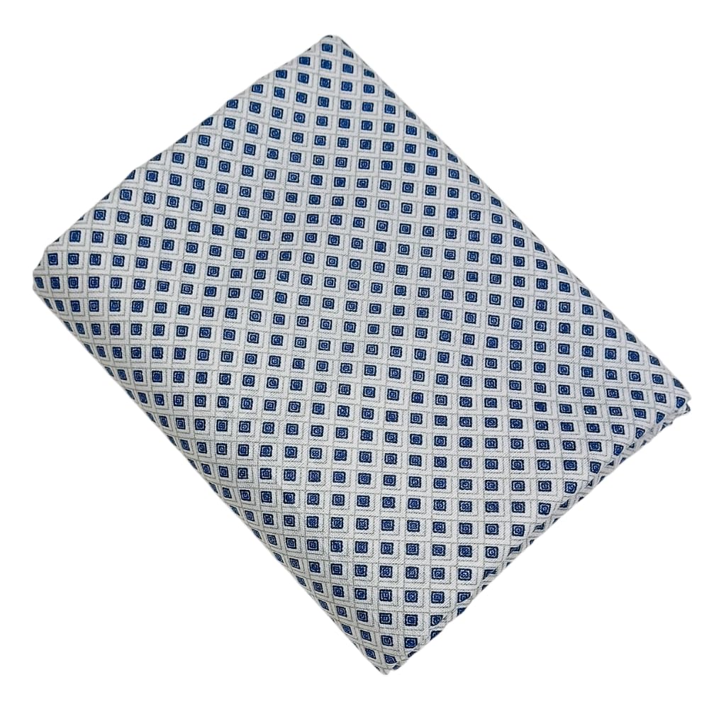 Arogmira Men's Unstitched Shirt Fabric | Poly Cotton Printed Shirting Material | Men's Shirt Piece Combo | Pack of 2 | 2.25 Meter Each 1