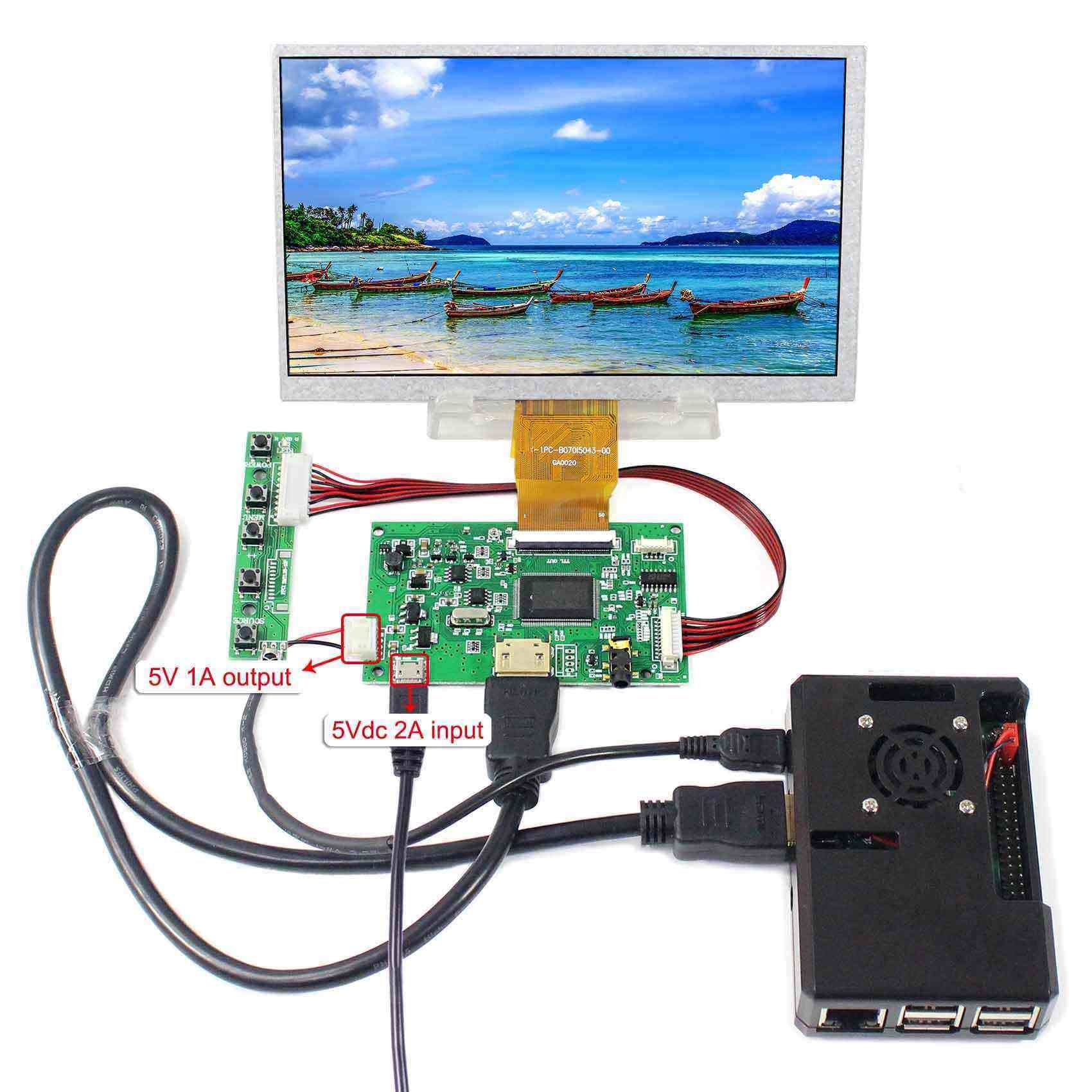 7-calowy ekran TB070-I5024H45C-02 1024x600 50Pin TTL IPS | H/D płyta kontrolera LCD