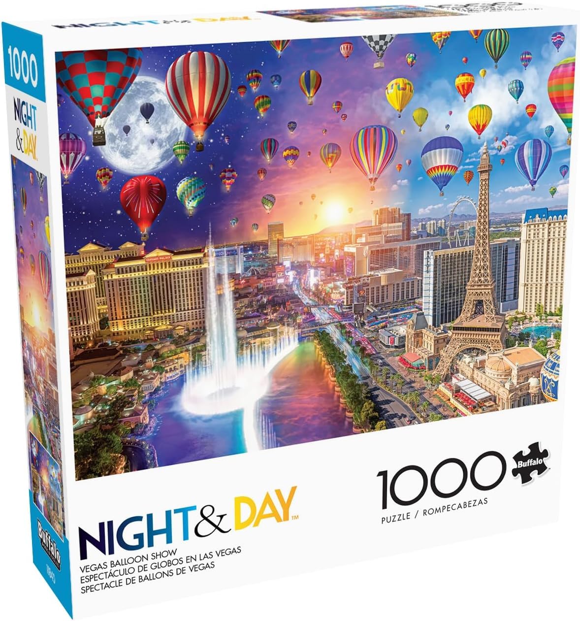 Buffalo Games - Vegas Balloon Show - 1000 Piece Jigsaw Puzzle for Adults Challenging Puzzle Perfect for Game Nights - Finished Size 26.75 x 19.75