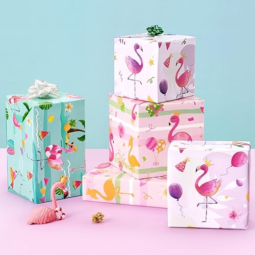 Miniatura 10 de Rollos de papel de regalo de Navidad para perros, 3 rollos de papel de regalo de Navidad de 17 x 120 pulgadas, papel de regalo de Navidad, papel de
