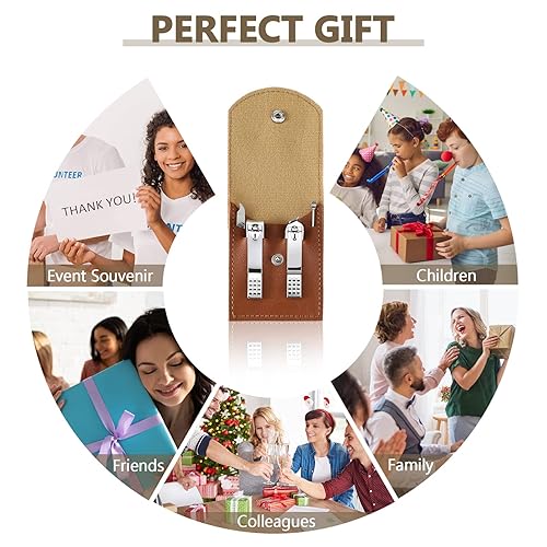 Miniatura 4 de Lasnten Juego de 24 juegos de manicura de San Valentín, kit de cortaúñas a granel, kit de herramientas de pedicura profesional de acero inoxidable