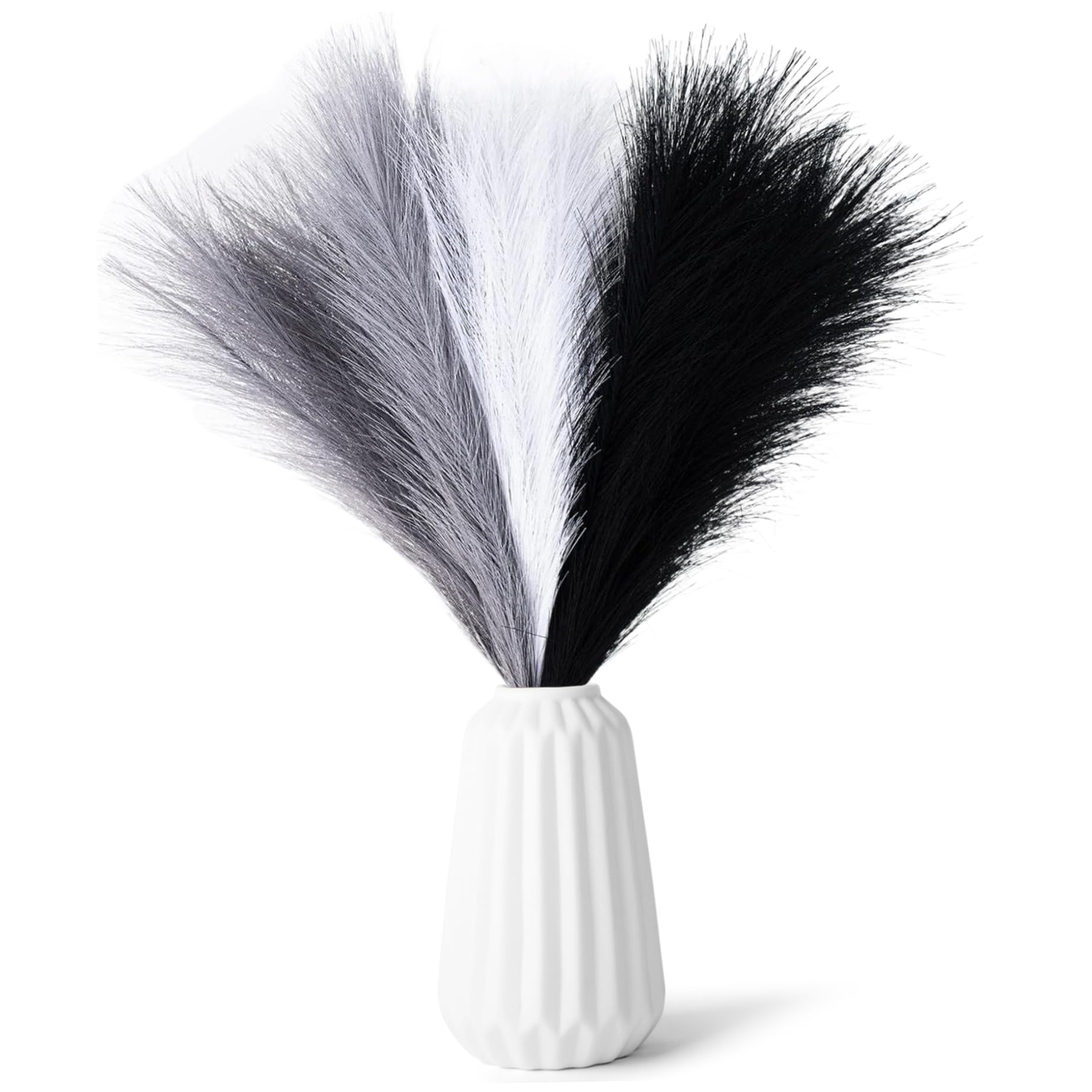 Herbe de pampa artificielle pour décoration de mariage et grand vase de salon bohème