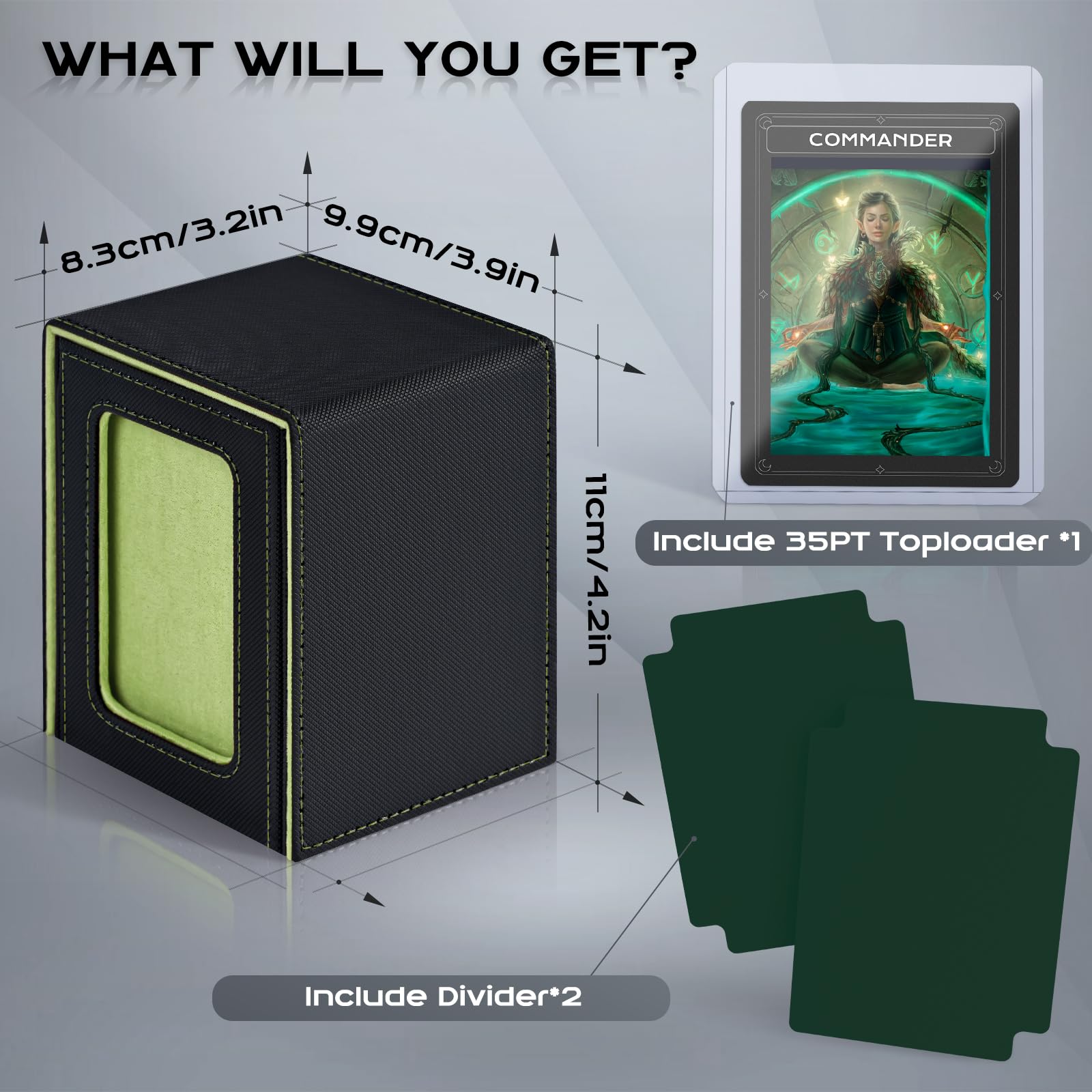 ZLCA MTG Deck Box with Commander Window Display - Image 2