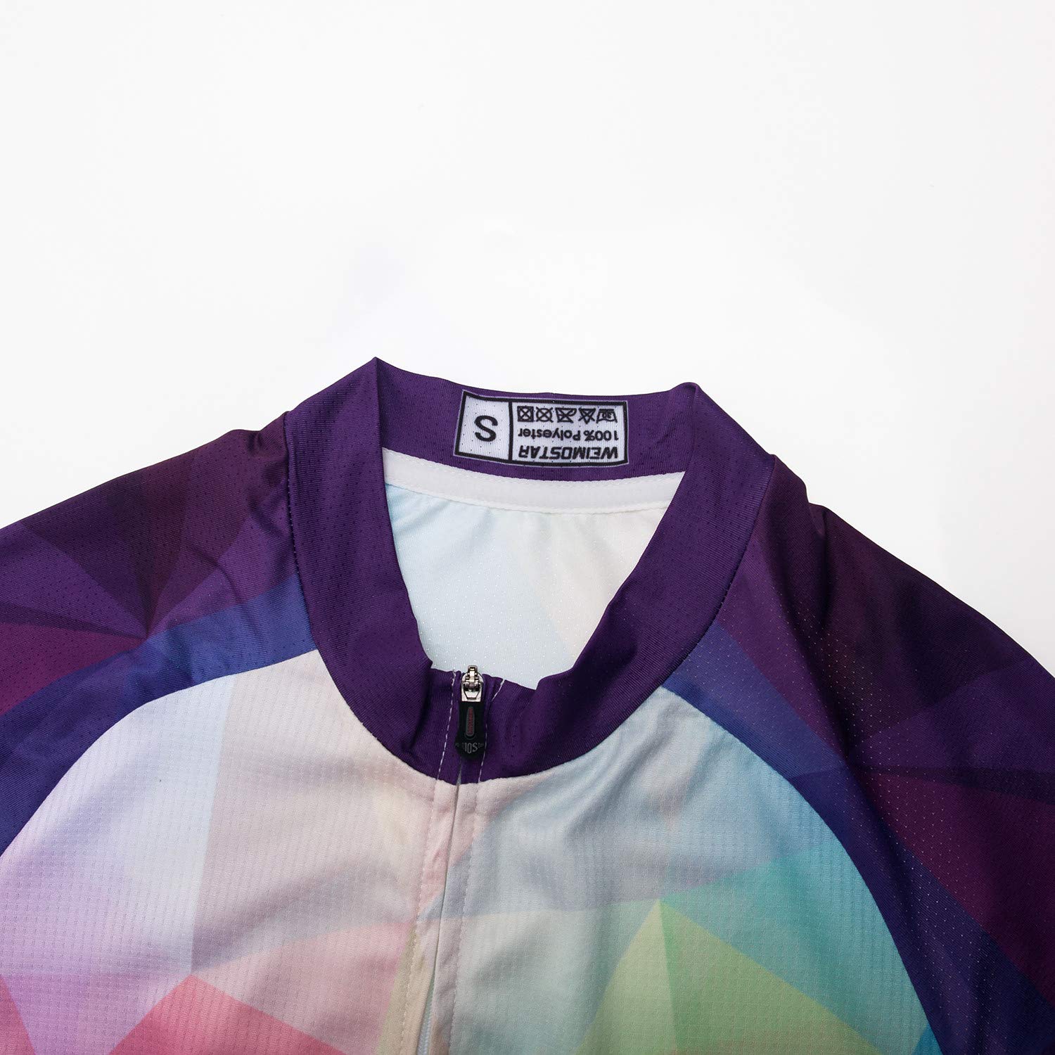 Weimostar - Maglia da ciclismo a maniche corte da donna, traspirante, Donna, CF2045., Chest For