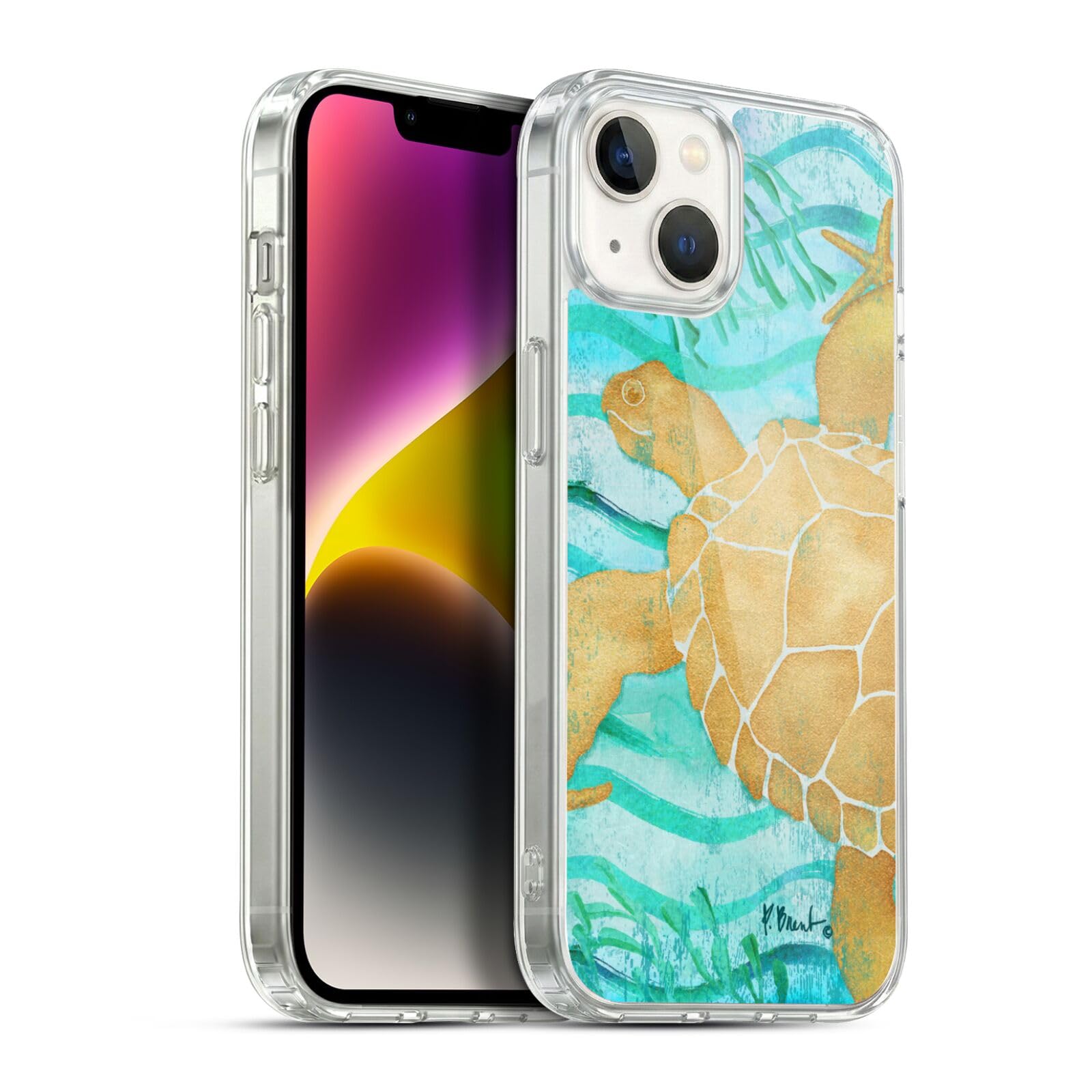 Funda de gel Paul Brent Tortuga Aurora para Apple iPhone 14 Plus 7