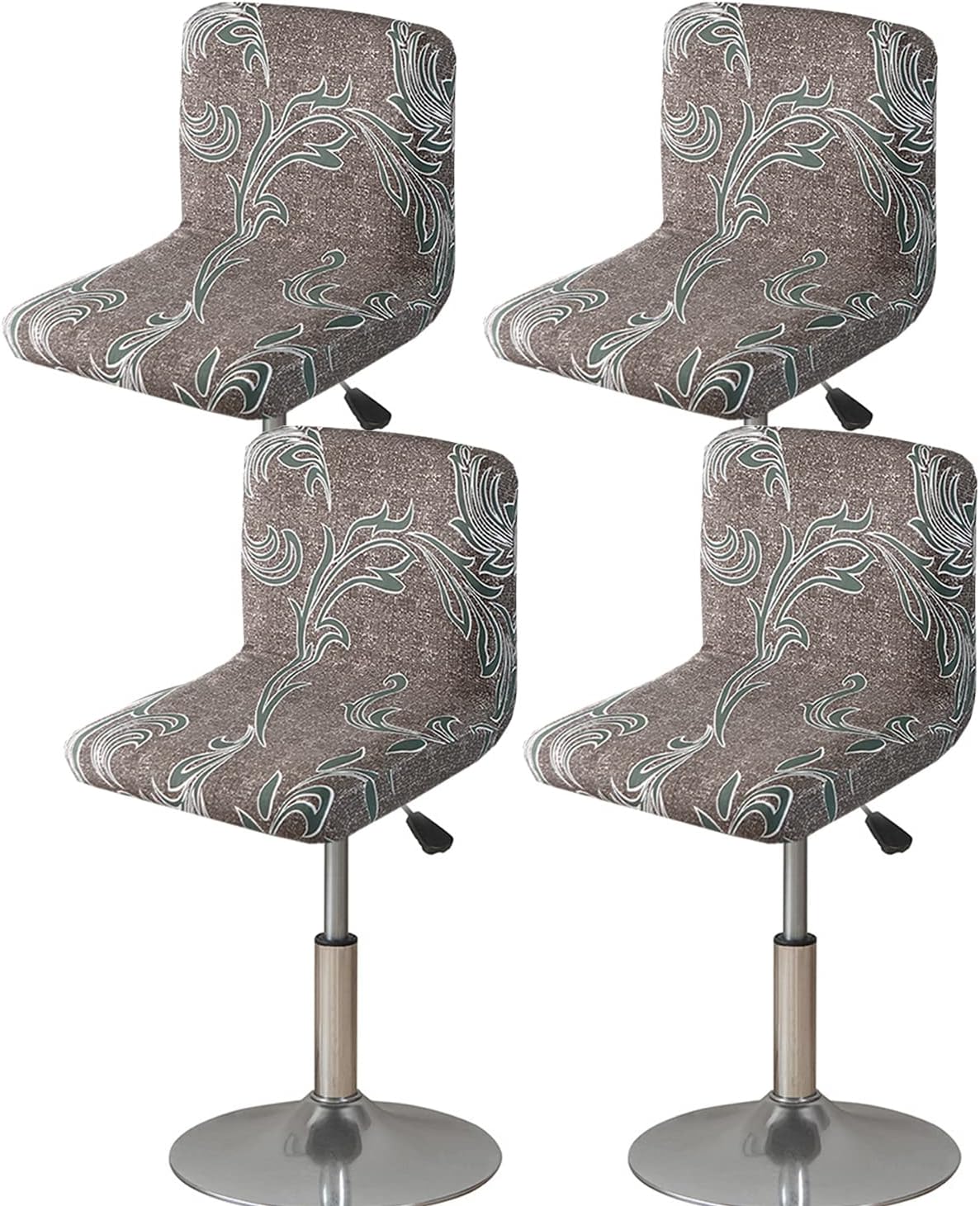 Bar Stool Covers with Backs,4 Pack Stretch Bar Stool Chair