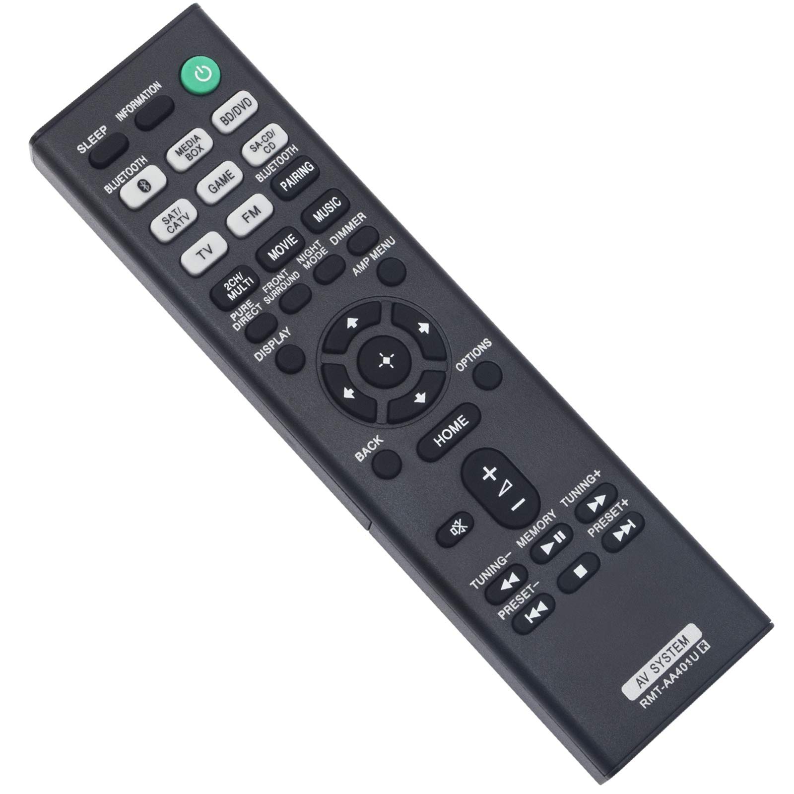 Sony STR-DH590 リモコン付き Amazon.com: RMT-AA401U Replacement Remote Controller Fit for Sony