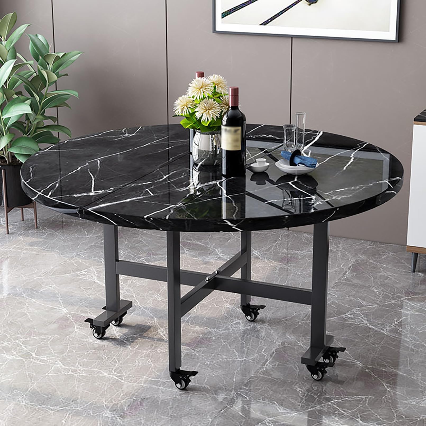 Mesa plegable de cocina perfecta para desayunos cómodos en pisos pequeños