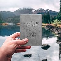 Vista 155 de FINTIE Soporte para pasaporte, cartera de viaje delgada con bloqueo RFID, funda protectora para pasaporte, esencial con ranuras para tarjetas