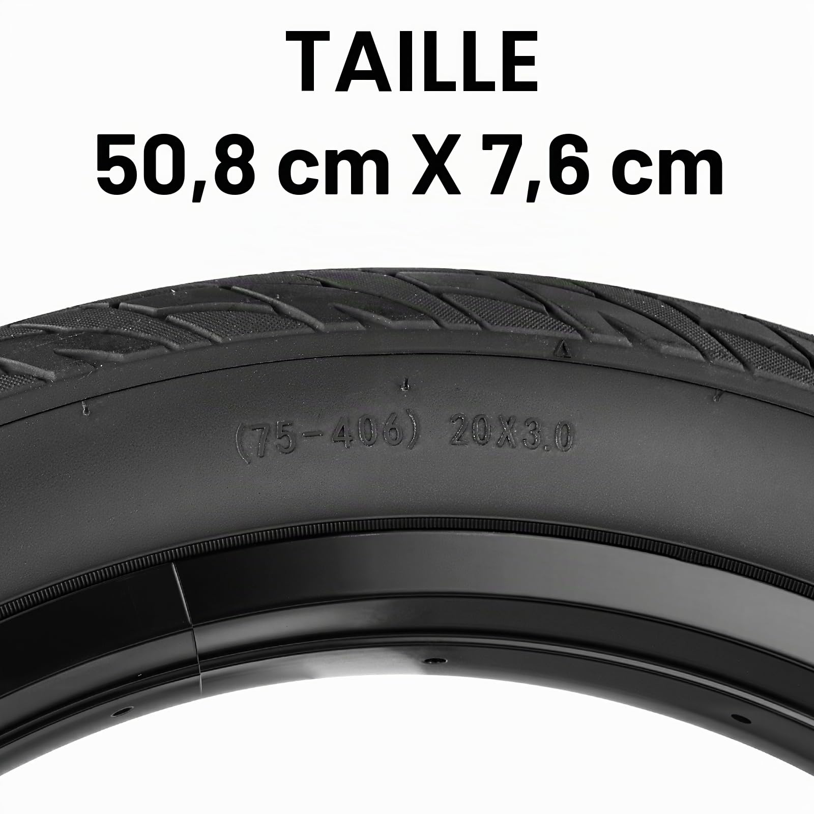 Pneu de vélo 20 x 3.0 - Pneus haute performance pour l'aventure et la vie quotidienne