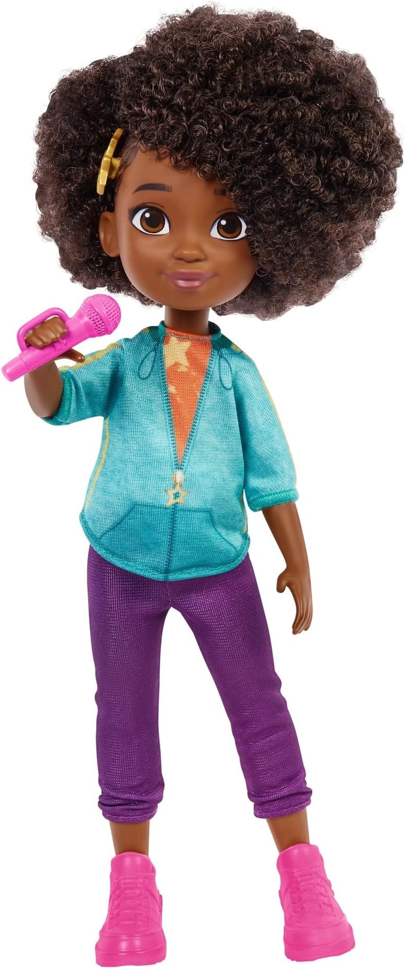 Karma’s World Mattel Karma Grant Doll with Microphone Accessory, Brown Hair & Brown Eyes