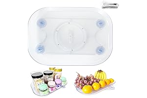 Lazy Susan Turntable for Enhanced Refrigerator Organization